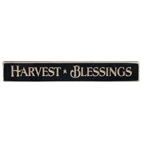 Harvest Blessings Engraved Block - Home Treasures Co