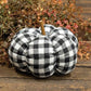 Black & White Buffalo Check Stuffed Pumpkin - Home Treasures Co