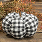 Black & White Buffalo Check Stuffed Pumpkin - Home Treasures Co