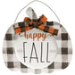 Buffalo Check Hanging Pumpkins - Home Treasures Co