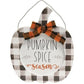 Buffalo Check Hanging Pumpkins - Home Treasures Co