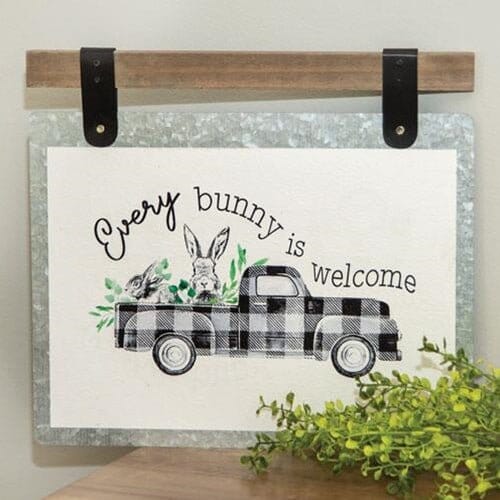 Every Bunny Is Welcome Easter Plaque - Home Treasures Co
