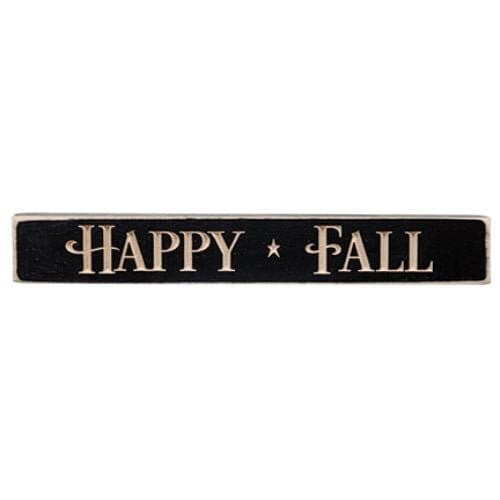 Happy Fall Engraved Block - Home Treasures Co