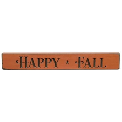 Happy Fall Engraved Block - Home Treasures Co