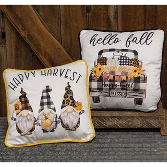 Happy Harvest Fall Pillow, Set Of 2 - Home Treasures Co