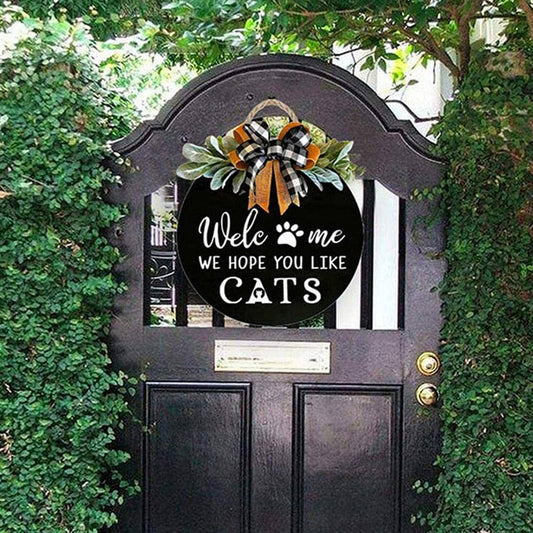 Hope You Like Cats Wreath - Home Treasures Co